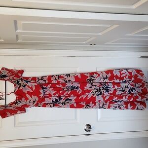 Floral Red Maxi Dress